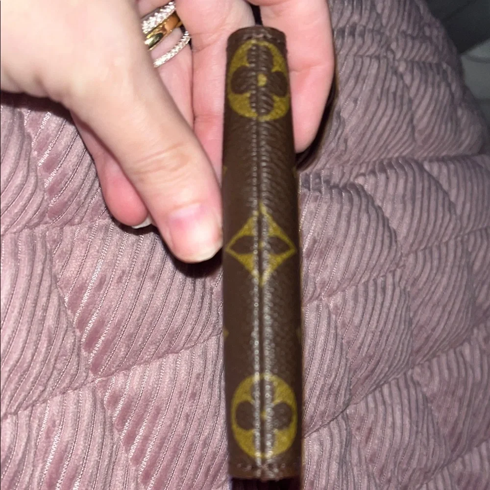 Upcycled Louis Vuitton Monogram Brown and Gold Card Monogram card holder